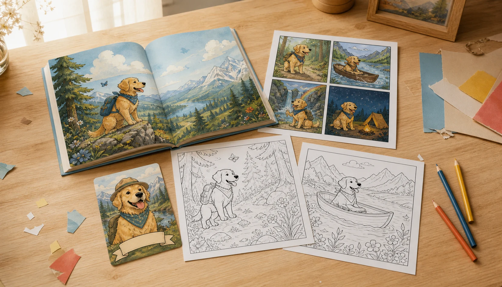Kelvumi storybook, comic, pet keepsake and printable coloring products